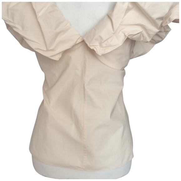 JOHANNA ORTIZ Embrace Chaos Ruffled Cotton Blend Poplin Top Size 2 - Picture 13 of 13